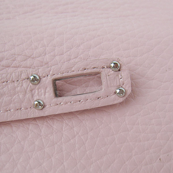High Quality Hermes Kelly Long Clutch Bag Pink H009 Replica